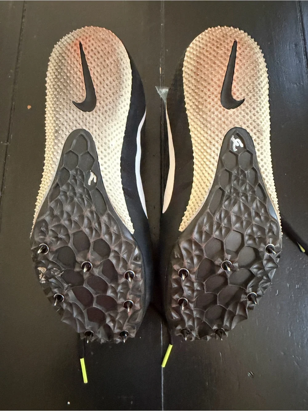 Nike Zoom Rival Black and White Racing Cleats